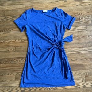 Sezane Pippa Short Dress Electric Blue - Size M